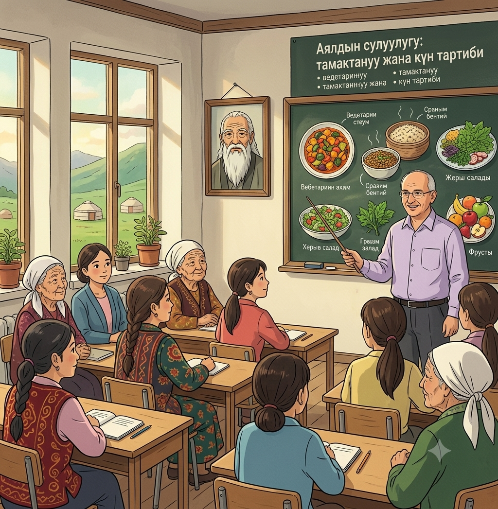 Аялдын сулуулугу: тамактануу жана күн тартиби