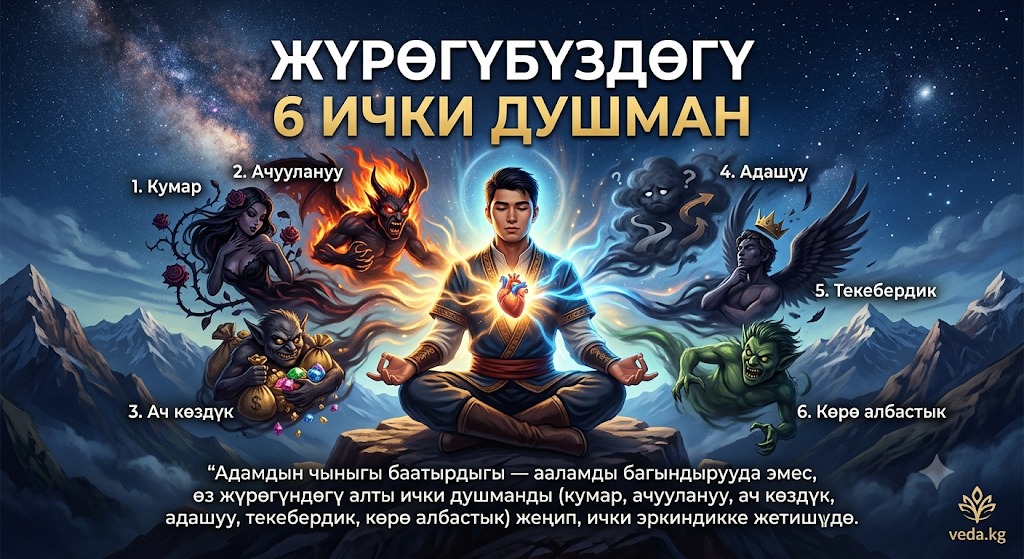 ЖҮРӨГҮБҮЗДӨГҮ 6 ИЧКИ ДУШМАН