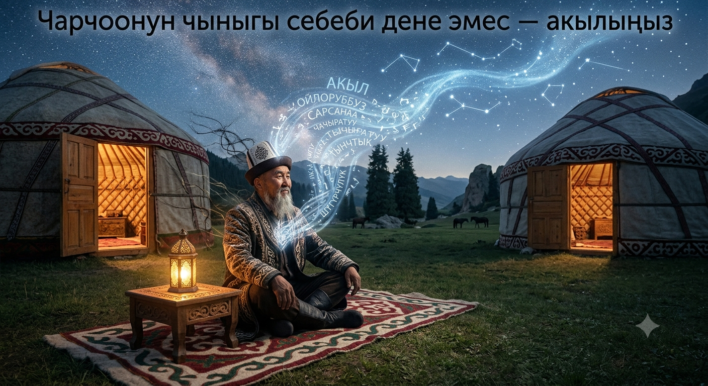 Чарчоонун чыныгы себеби дене эмес — акыл.